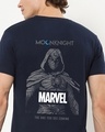 Shop Men's Blue Marvel Moon Knight Graphic Printed T-shirt
