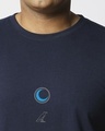 Shop Men's Blue Marvel's Moon Knight Graphic Printed Oversized Plus Size T-shirt