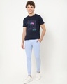 Shop Men's Blue Metaverse Graphic Printed T-shirt-Full