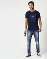 Shop Men's Blue Metaverse Graphic Printed T-shirt-Design