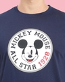 Shop Men's Blue Mickey Mouse All Star 1928 Typography T-shirt