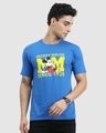 Shop Men's Blue Mickey Mouse Since 1928 Typography T-shirt-Front