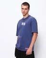 Shop Men's Blue Mind Hunter Graphic Printed Oversized T-shirt-Design