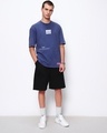 Shop Men's Blue Mind Hunter Graphic Printed Oversized T-shirt
