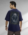Shop Men's Blue Moon Knight Graphic Printed Oversized T-shirt-Front