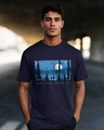 Shop Men's Blue More Memories Graphic Printed T-shirt-Front