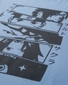 Shop Men's Blue Anime Naruto Attack Graphic Printed T-shirt