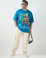 Shop Men's Blue Naruto Graphic Printed Oversized Plus Size T-shirt-Full