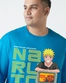 Shop Men's Blue Naruto Graphic Printed Oversized Plus Size T-shirt
