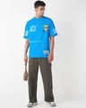 Shop Men's Blue Naruto Graphic Printed Oversized T-shirt