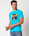 Shop Men's Blue Naruto & Sasuke Graphic Printed Cotton T-shirt-Full