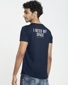 Shop Men's Blue Nasa Apple Cut Typography T-shirt-Design
