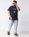 Shop Men's Blue National Crush Graphic Printed Plus Size T-shirt-Full