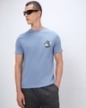 Shop Men's Blue Nope Graphic Printed T-shirt-Front