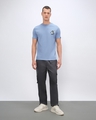 Shop Men's Blue Nope Graphic Printed T-shirt-Full