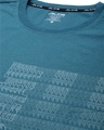 Shop Men's Blue Off Beat Typography Slim Fit T-shirt