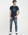 Shop Men's Blue Off Road Apple Cut Graphic Printed T-shirt-Design