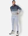 Shop Men's Blue Ombre Hooded Sweatshirt-Full