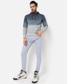 Shop Men's Blue Ombre Hooded Sweatshirt