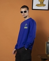 Shop Men's Blue On Vacation Graphic Printed Oversized T-shirt-Design