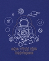 Shop Men's Blue One With The Universe Graphic Printed T-shirt-Full