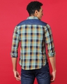 Shop Men's Blue & Orange Checked Cotton Shirt-Design