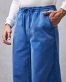 Shop Men's Blue Oversized Casual Pants