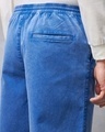 Shop Men's Blue Oversized Casual Pants