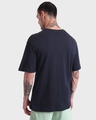 Shop Men's Blue Oversized Fit T-shirt-Design