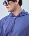 Shop Men's Skipper Blue Oversized Hoodies