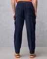 Shop Men's Blue Oversized Cargo Carpenter Pants-Design