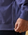 Shop Men's Skipper Blue Oversized Plus Size Hoodies