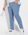 Shop Men's Blue Plus Size Jeans-Front