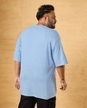 Shop Men's Blue Oversized Plus Size T-shirt-Design