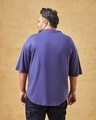 Shop Men's Skipper Blue Oversized Plus Size T-shirt-Design