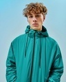 Shop Men's Blue Oversized Plus Size Windcheater Jacket