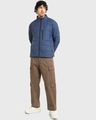 Shop Men's Blue Oversized Puffer Jacket-Full