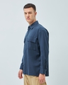 Shop Men's Blue Oversized Shirt-Design