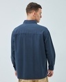 Shop Men's Blue Oversized Shirt-Full