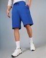 Shop Men's Blue Oversized Shorts-Front