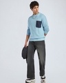 Shop Men's Blue Oversized Sweater