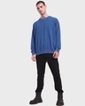 Shop Men's Blue Oversized Sweatshirt