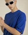 Shop Men's Blue Oversized T-shirt