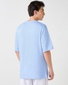 Shop Men's Blue Oversized T-shirt-Full