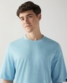 Shop Men's Blue Oversized T-shirt