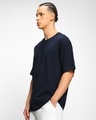 Shop Pack of 2 Men's Blue Oversized T-shirt-Design