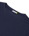 Shop Men's Blue Peace Not War Typography Doctor Sleeve Oversized T-shirt