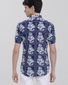 Shop Men's Blue Peace Rose Floral Printed Slim Fit Shirt-Design
