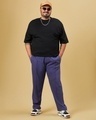 Shop Men's Blue Plus Size Track Pants-Full