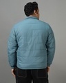 Shop Men's Blue Plus Size Puffer Jacket-Full